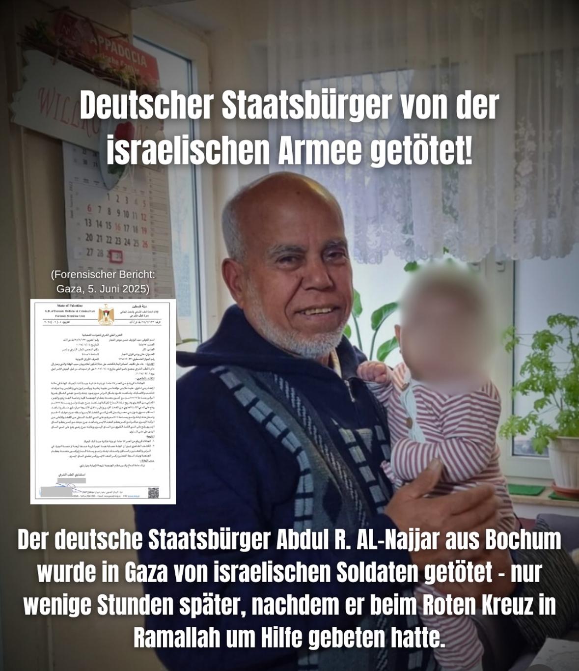 Abdul R. Al-Najjar -Bochumer stirbt in Gaza